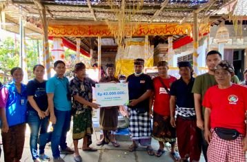 BPJAMSOSTEK Gianyar Berikan Santunan JKM  Rp42 Juta ke Pedagang Sembako