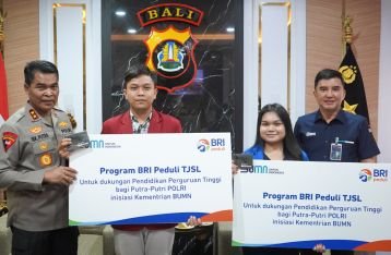 BRI Berikan Dukungan Pendidikan kepada 119 Putra/ Putri Anggota Polda Bali