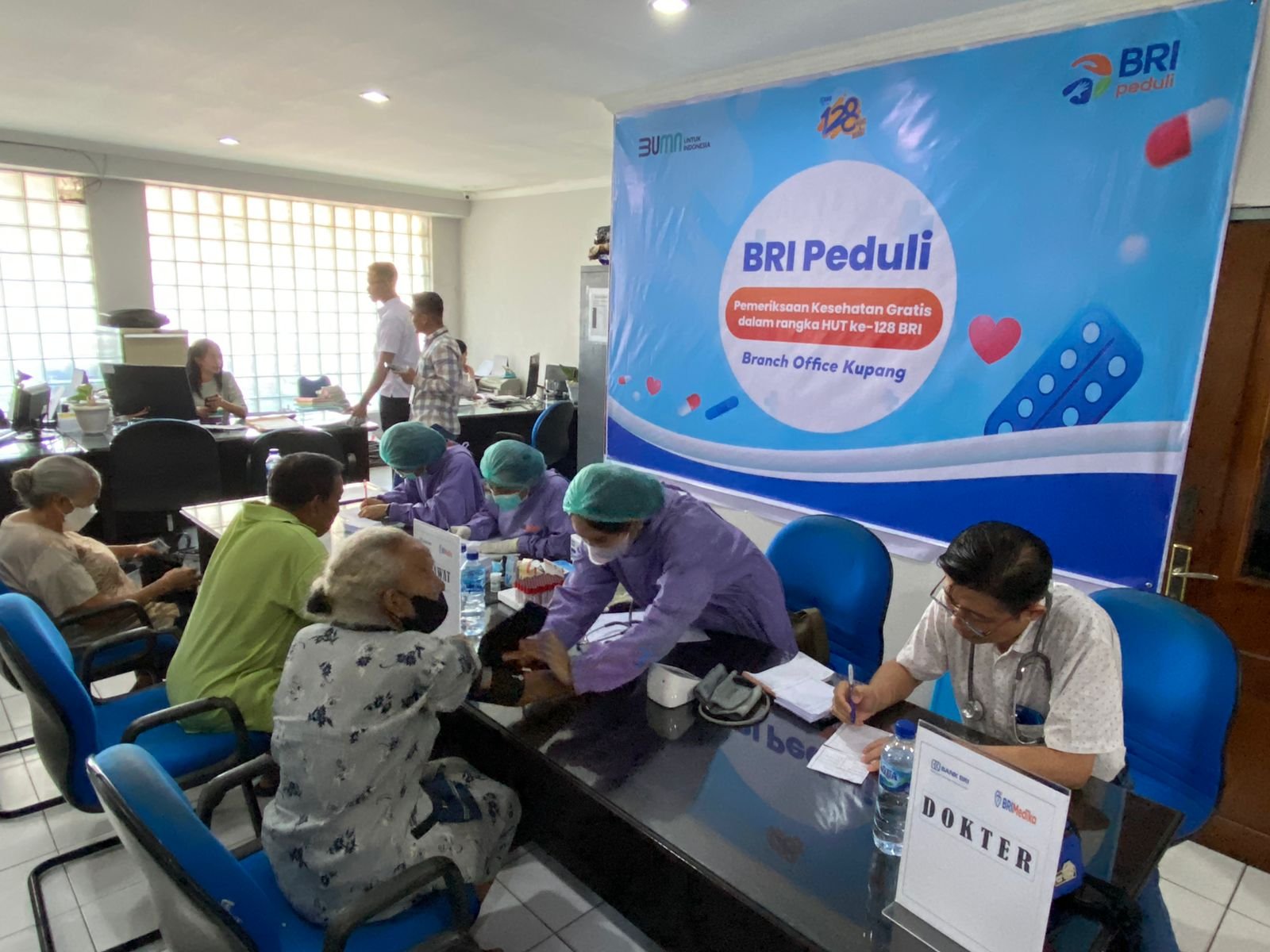 HUT ke-128, BRI Regional Office Denpasar Gelar Pemeriksaan Kesehatan