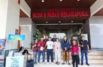 Genjot Kepesertaan, BPJAMSOSTEK Gianyar Lakukan Grebek Pasar