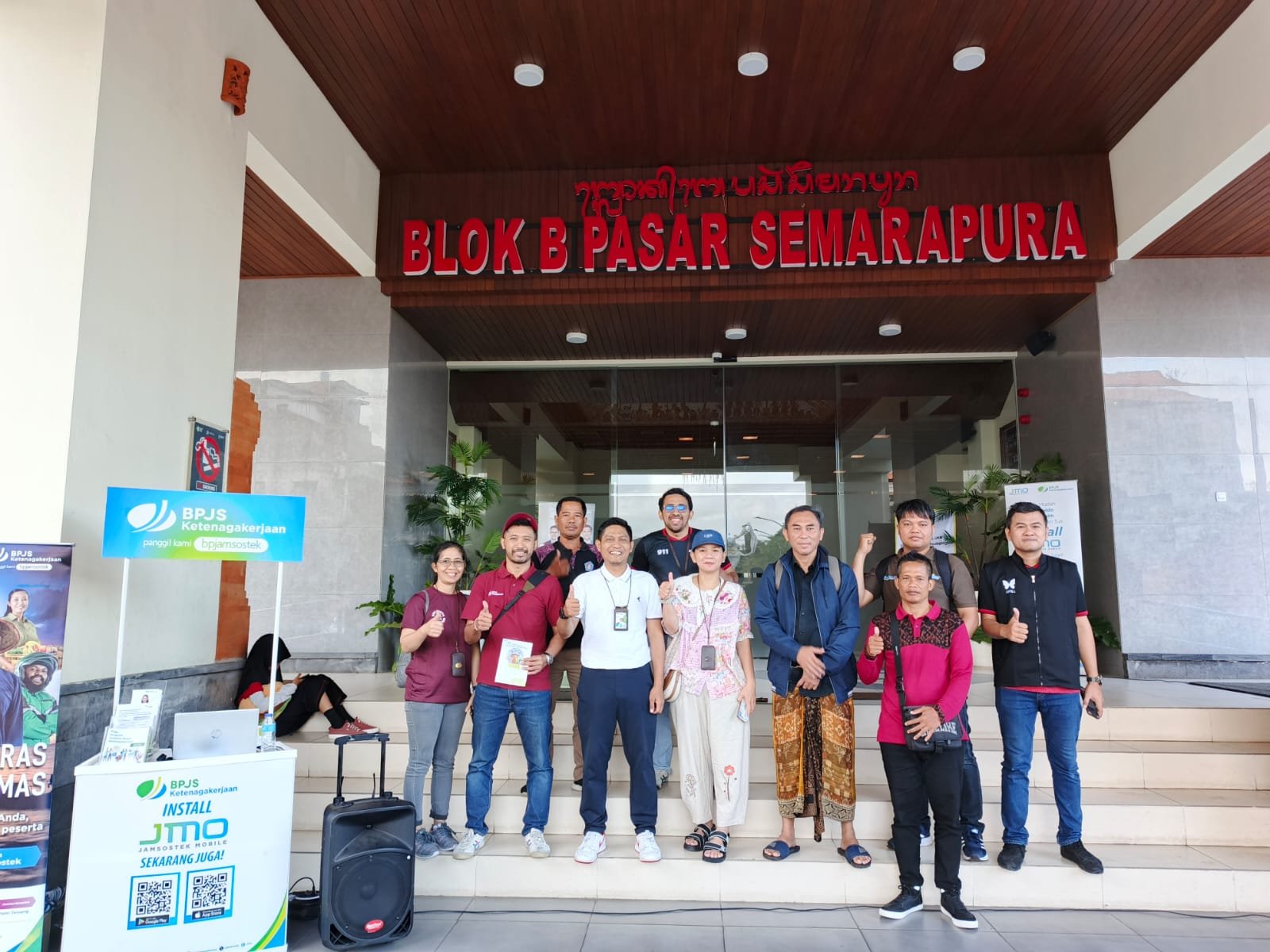 Genjot Kepesertaan, BPJAMSOSTEK Gianyar Lakukan Grebek Pasar