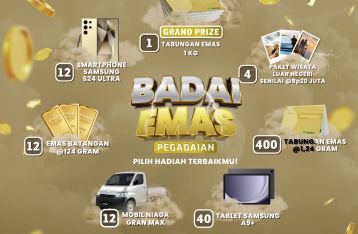 Apresiasi Nasabah, PT Pegadaian Hadirkan Program Badai Emas 2025