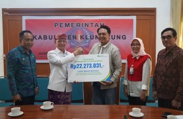 BPJS Ketenagakerjaan Serahkan Klaim JKK dan JKM di Klungkung