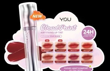 Y.O.U Cloud Paint Airy Fixing Lip Tint: Inovasi Lip Tint Multifungsi untuk Tampilan Natural dan Bibir Sehat Sepanjang Hari