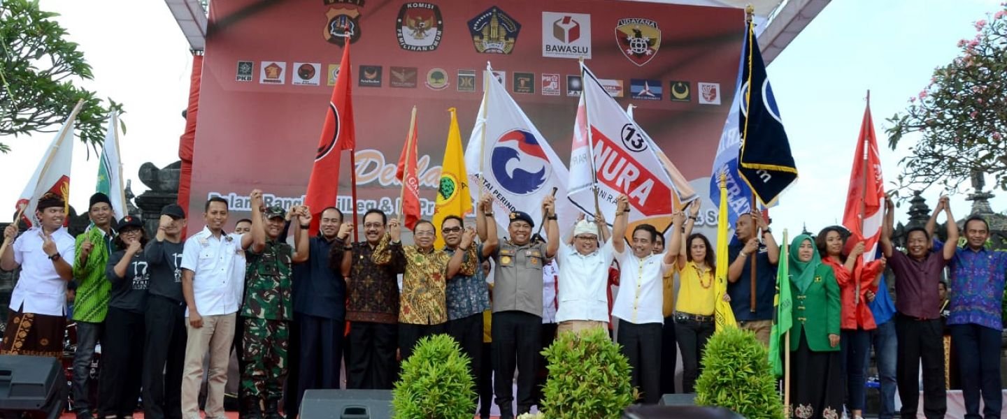 Deklarasi Damai Pilpres dan Pileg 2019,  Masyarakat Bali Diminta Jaga Kondusifitas