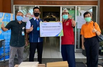 BPJAMSOSTEK Banuspa Serahkan Bantuan APD COVID-19 