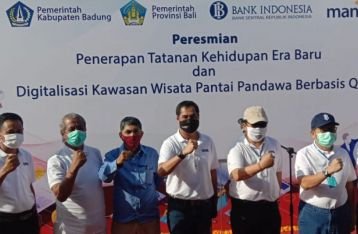 Tatanan Baru Pariwisata Bali Berbasis QRIS di Pantai Pandawa