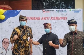 BPJAMSOSTEK Denpasar Komitmen Tolak Korupsi Dengan Slogan Tiga Ojo