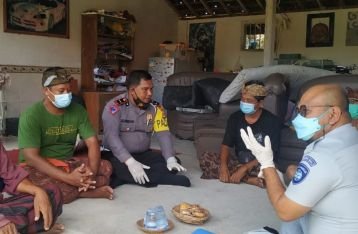 Hari Libur Bukan Penghalang,Jasa Raharja Serahkan Santunan Korban Laka Lantas di Klungkung