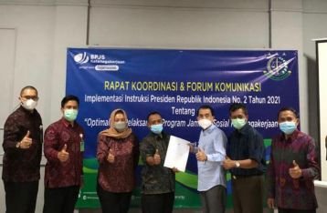 BPJAMSOSTEK Banuspa dan Kajati Bali Kawal Implementasi Instruksi Presiden RI No 2 Tahun 2021 