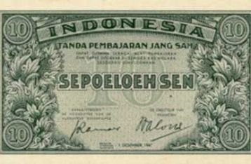 1946 - Oeang Republik Indonesia mulai beredar