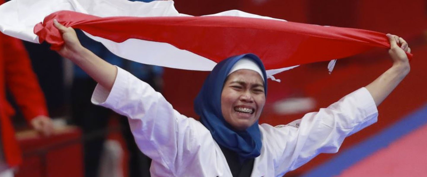 Bangga! Defia Rosmaniar Meraih Mendali Emas Pertama Asian Games